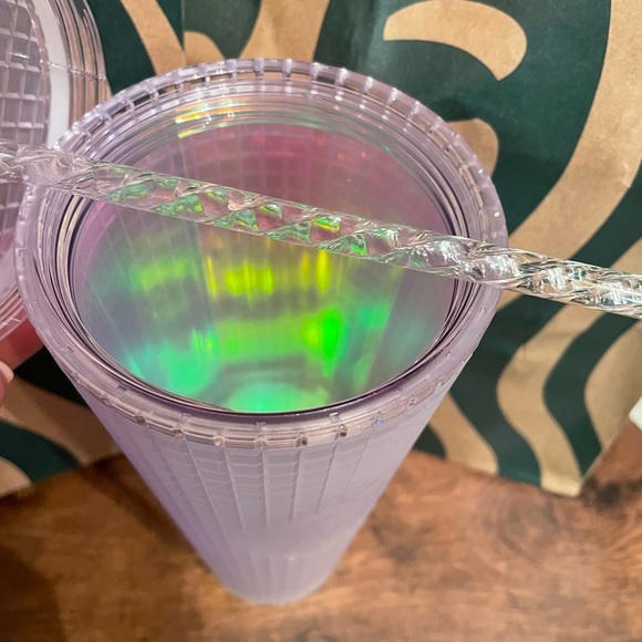 COPY - 2021 Starbucks Icy Lilac Studded Bling 24oz Tumbler Christmas Holiday Ve… - Picture 2 of 4